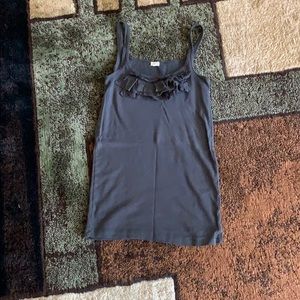 J Crew ruffle tank